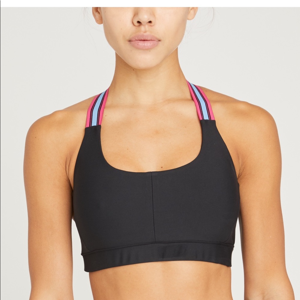Soul By SoulCycle Contrast Elastic Bra BLACK